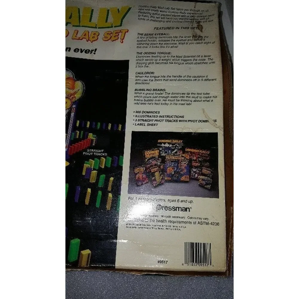 1996 Domino Rally Mad Lab Set Pressman